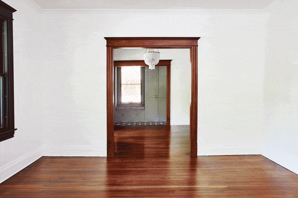 room updated with concierge before and after gif